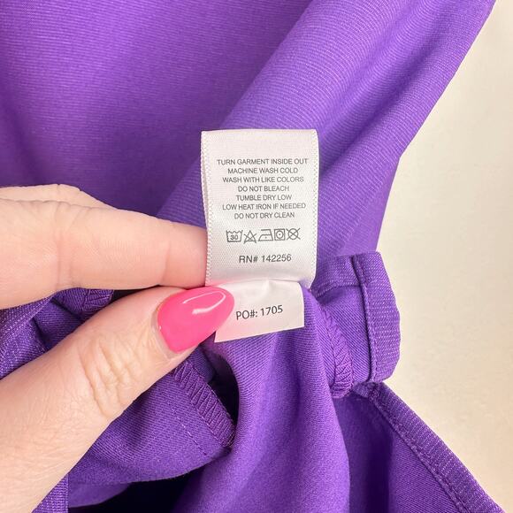 Figs Casma Three Pocket Technical Scrub Top Ultraviolet Purple Womens XS - Picture 14 of 16